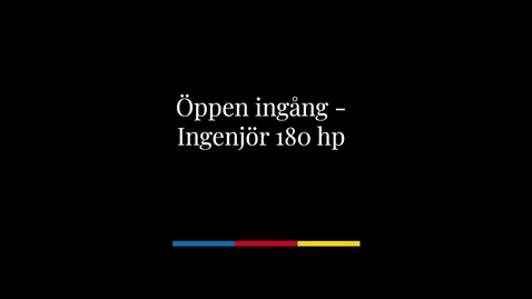 Thumbnail for Öppen ingång - Ingenjör 180 hp
