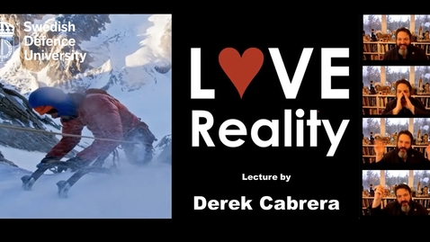 Thumbnail for Derek Cabrera lectures for Swedish Defense University - Part 1
