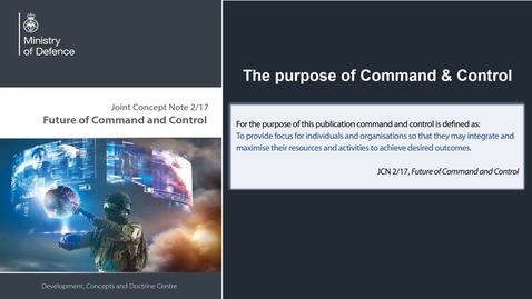 Thumbnail for The background to the C2 definition in JCN 2_17 -  Recorded teams meeting with Peter Houghton (DSTL)
