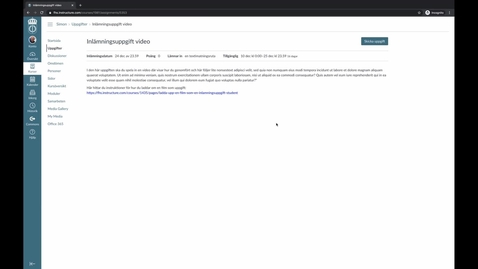Thumbnail for Video som inlämningsuppgift