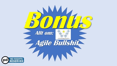 Thumbnail for Agile Bullshit? Lean/Agile-utvecklingen från andra världskriget till idag.