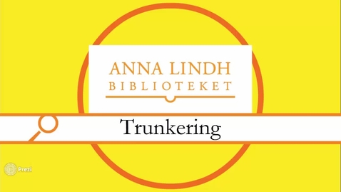 Thumbnail for Trunkering
