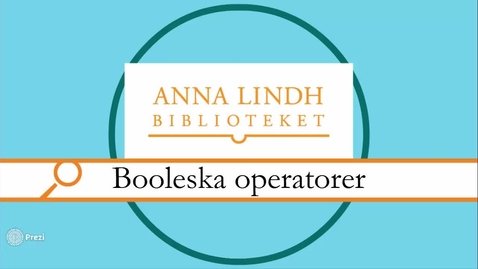 Thumbnail for Booleska operatorer