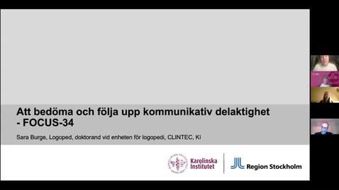 Thumbnail for SPETS Webbinarium: Att bedöma och följa upp kommunikativ delaktighet