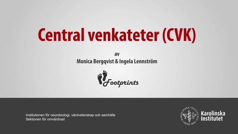 Thumbnail for Clinical skills: Central venkateter  (CVK) (cc) 