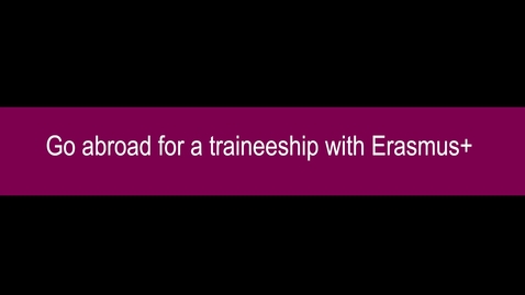 Thumbnail for Formalities Erasmus+ traineeship