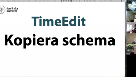 Thumbnail for TimeEdit kopiering av schema