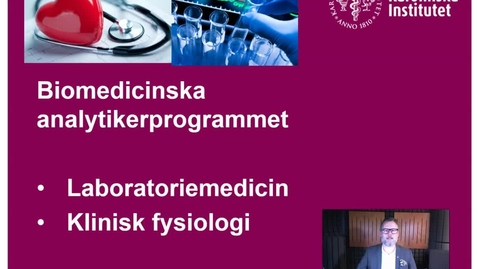 Thumbnail for Introduktion till studenter antagna till Biomedicinska analytikerprogrammet