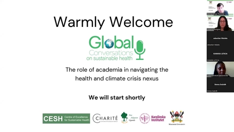 Thumbnail for Global conversation on sustainable health - the role of academia in navigating the climate crises and health nexus 29th may 2024