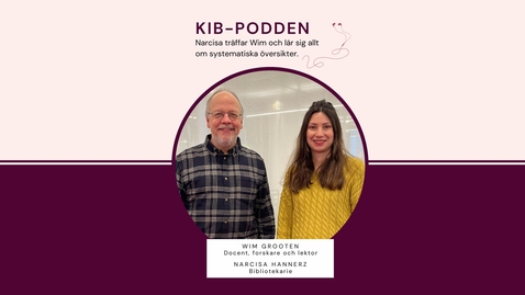 Thumbnail for KIB-podden: Vi pratar om systematiska översikter med Wim (pilotavsnitt 2023)
