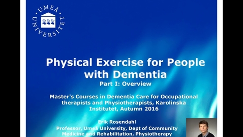 Thumbnail for Physical exercise for people with dementia