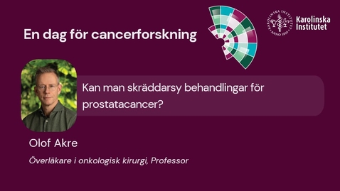 Thumbnail for Kan man skräddarsy behandlingar för prostatacancer?