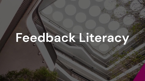 Thumbnail for Feedback Literacy - MedEd Studio with Liz Molloy