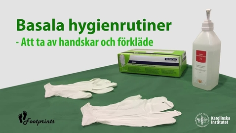 Thumbnail for Clinical skills: Att ta av handskar och förkläde (cc)