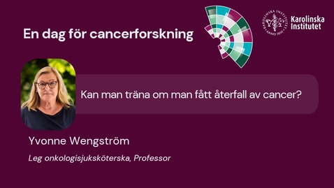 Thumbnail for Kan man träna om man fått återfall av cancer?