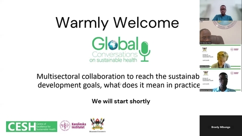 Thumbnail for Global Conversation on Sustainable health 26 March 2024 Multisectoral collaboration to reach the sustainable development goals, what does it mean in practice?