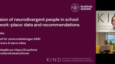 Thumbnail for Inclusion of neurodivergent people in school and work-place - Bites of Learning with Sven Bölte