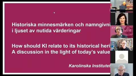Thumbnail for Etikseminarium: Historiska minnesmärken och namngivning i ljuset av nutida värderingar (2 feb 2021)