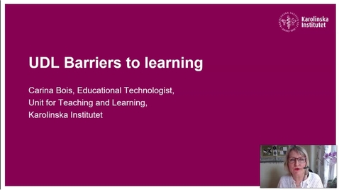 Thumbnail for Barriers to learning