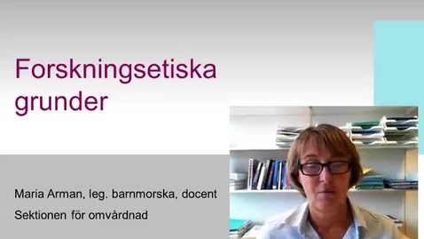 Thumbnail for Forskningsetiska grunder - Quiz
