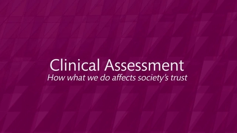Thumbnail for MedEd Studio med Eric Holmboe: Clinical Assessment - How what we do affects society's trust