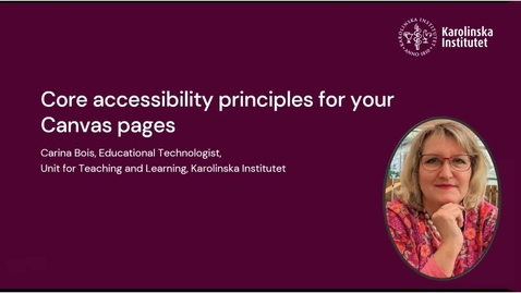 Thumbnail for Five core accessibility principles