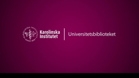 Thumbnail for Strukturerad sökning i Cinahl