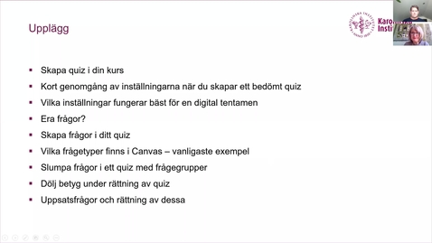 Thumbnail for Lunchseminarium_ grunderna i Canvas quiz