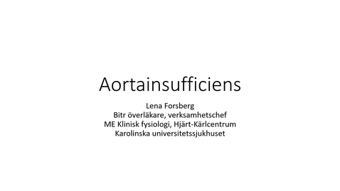 Thumbnail for Aortainsufficiens