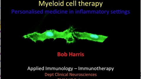 Thumbnail for Myeloid Cell Therapy platform