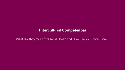 Thumbnail for Intercultural Competences