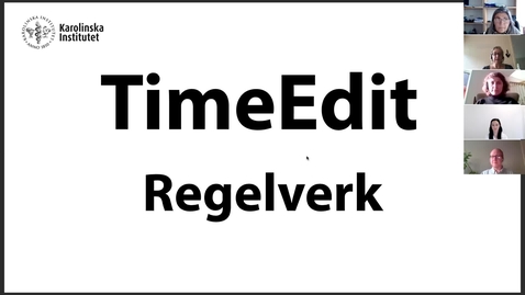 Thumbnail for TimeEdit Regelverk