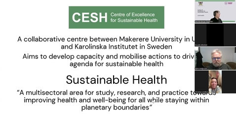 Thumbnail for Global Conversation on Sustainable Health 11th Feb 2026.  Voices of Impact - Innovations and Leadership shaping Sustainable Health