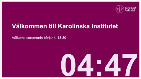Thumbnail for Välkomstceremoni för nya studenter vårterminen 2022