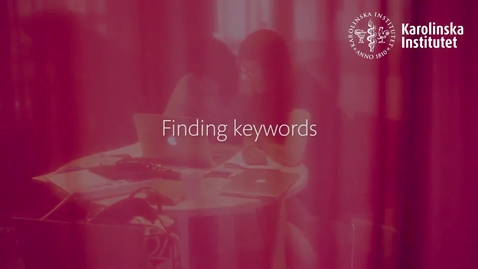 Thumbnail for Finding keywords