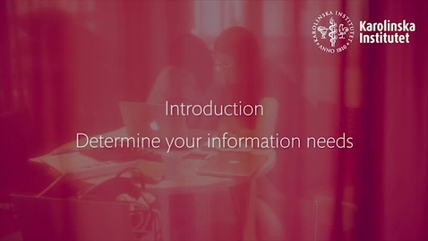 Thumbnail for Determine your information needs