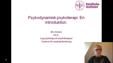 Thumbnail for PSYKODYNAMISK PSYKOTERAPI_EN INTRODUKTION_BO VINNARS