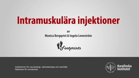Thumbnail for Clinical skills: Intramuskulära injektioner (cc)