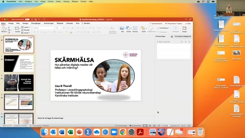 Thumbnail for Skärmhälsa – Hur påverkar digitala medier vår hälsa och inlärning?