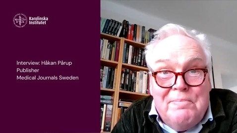 Thumbnail for Interview: Håkan Pårup, Medical Journals Sweden, on the role of learned societies and publishers in a new publishing landscape