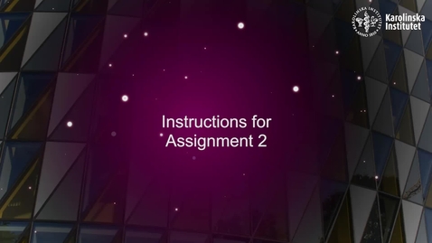 Thumbnail for eHealth Instructions for Assignment 2