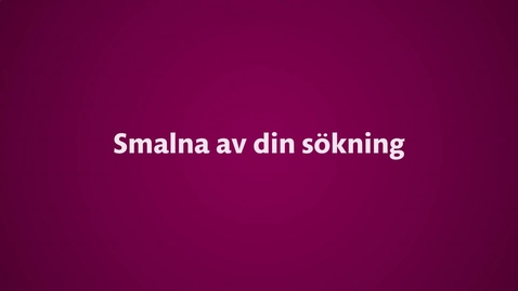 Thumbnail for Smalna av din sökning