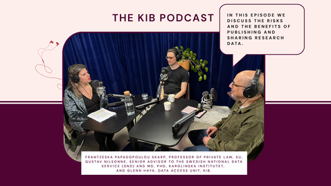 Thumbnail for KIB Podcast episode 7: Challenges of publishing and sharing sensitive data