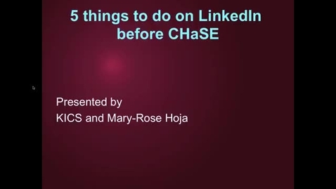 Thumbnail for 5 things to do on LinkedIn