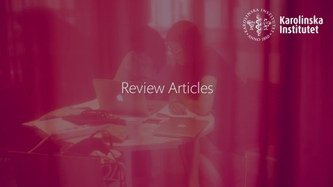 Thumbnail for Review Articles