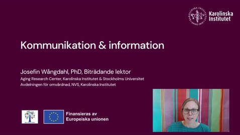 Thumbnail for Kommunikation &amp; information