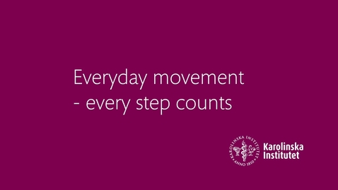 Thumbnail for Health Talk 1: Everyday movement