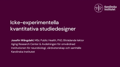 Thumbnail for Icke experimentella kvantitativa studiedesigner HT2025