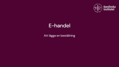 Thumbnail for E-handel - hur du gör en beställning