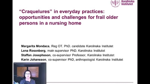 Thumbnail for Opportunities and challenges for frail older persons in a nursing home